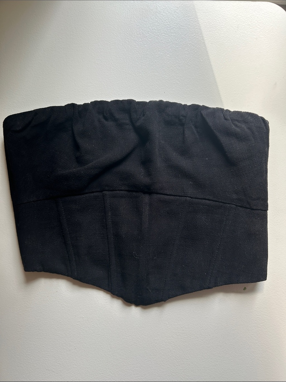 Princess Polly Black Strapless Crop Top